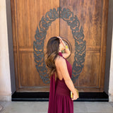Paloma Dress in Burgundy