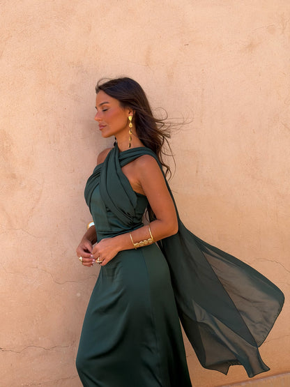 Triana Dress in Green - Shipping/Envio 15/06 to 19/06