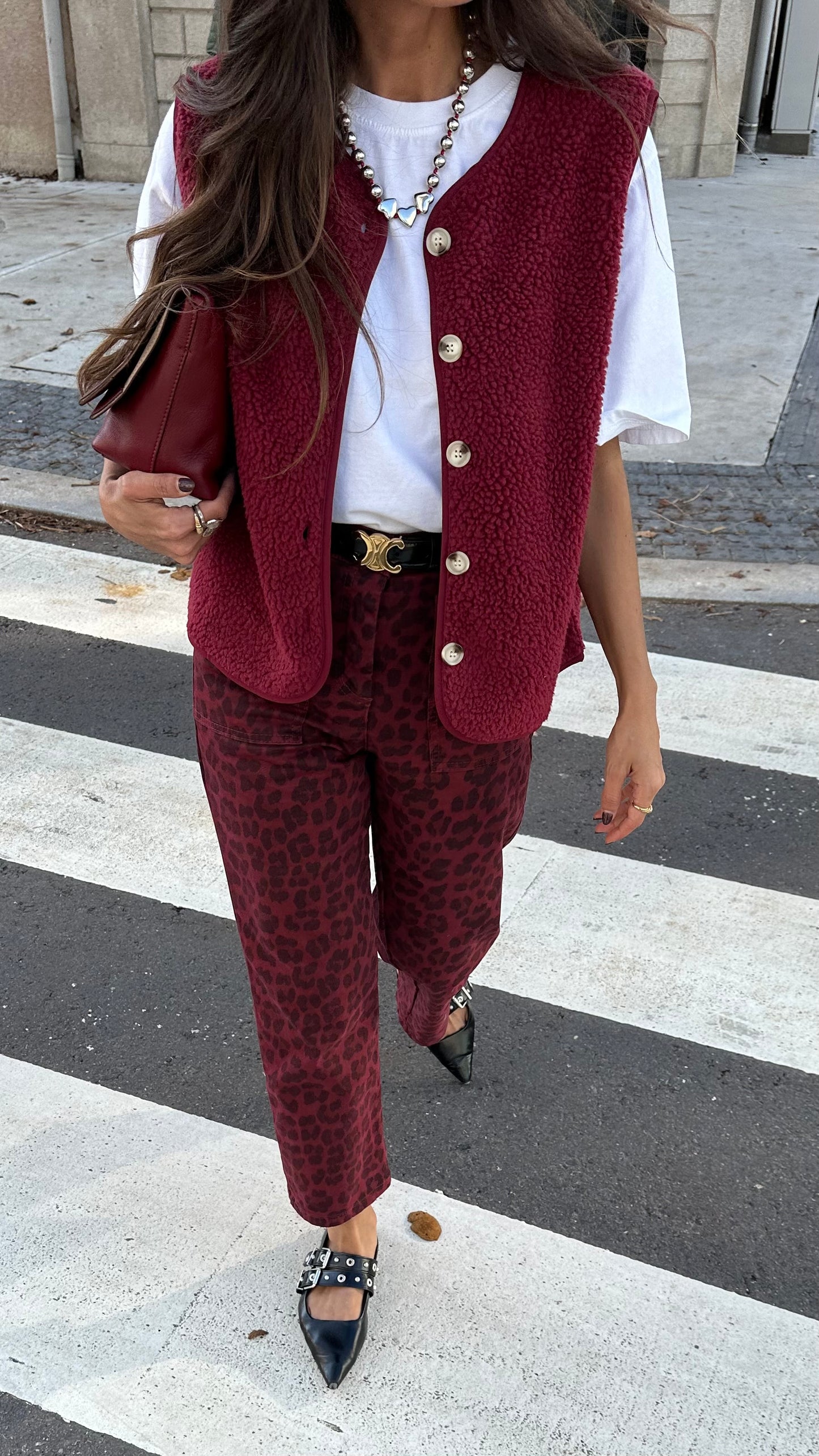 Cherry Wine Vest