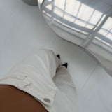 Cow Pants in White