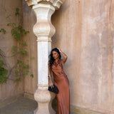Riad Dress in Terracotta