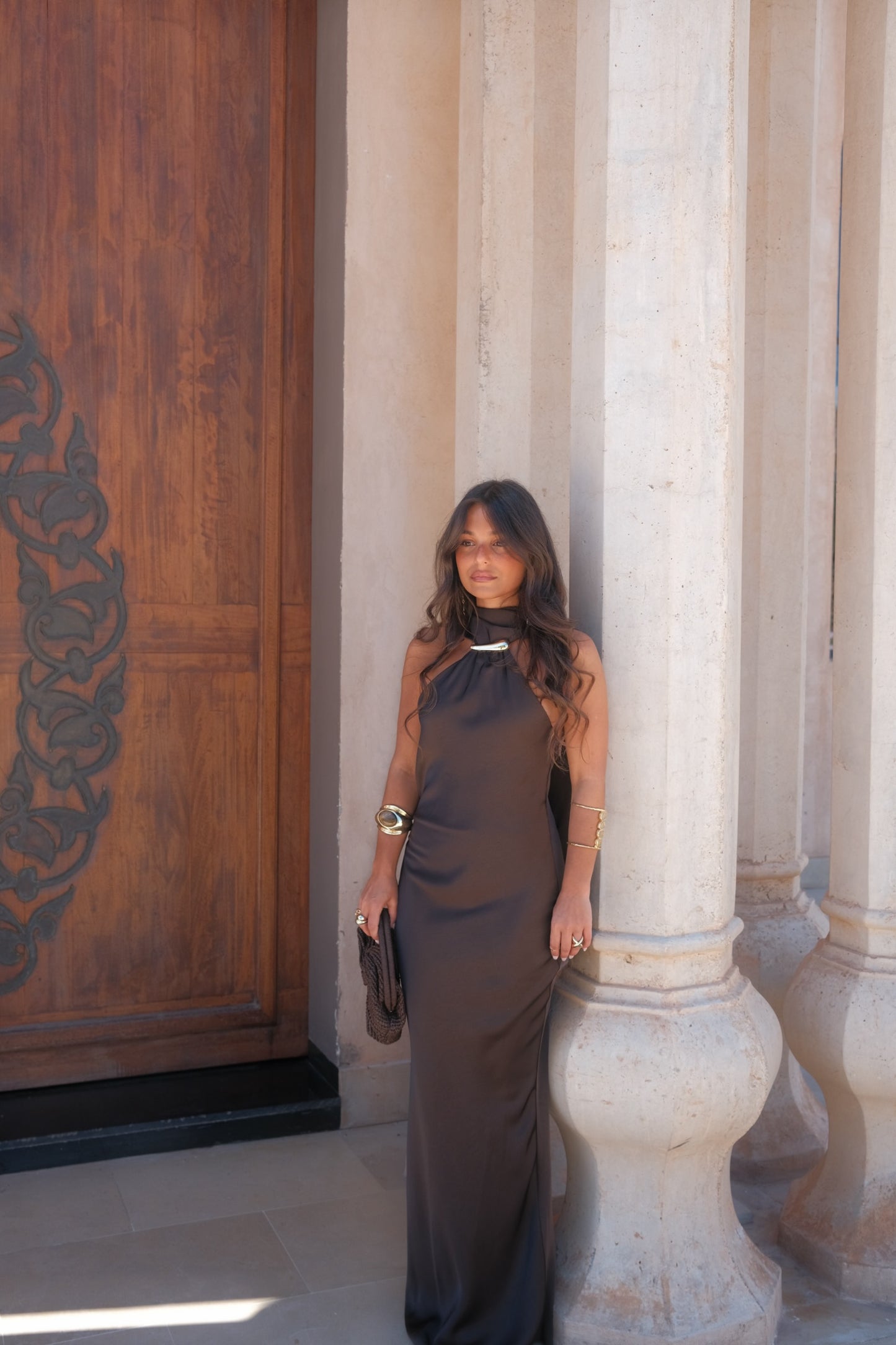 Safira Dress in Brown - Shipping/Envio 10/06 to 17/06