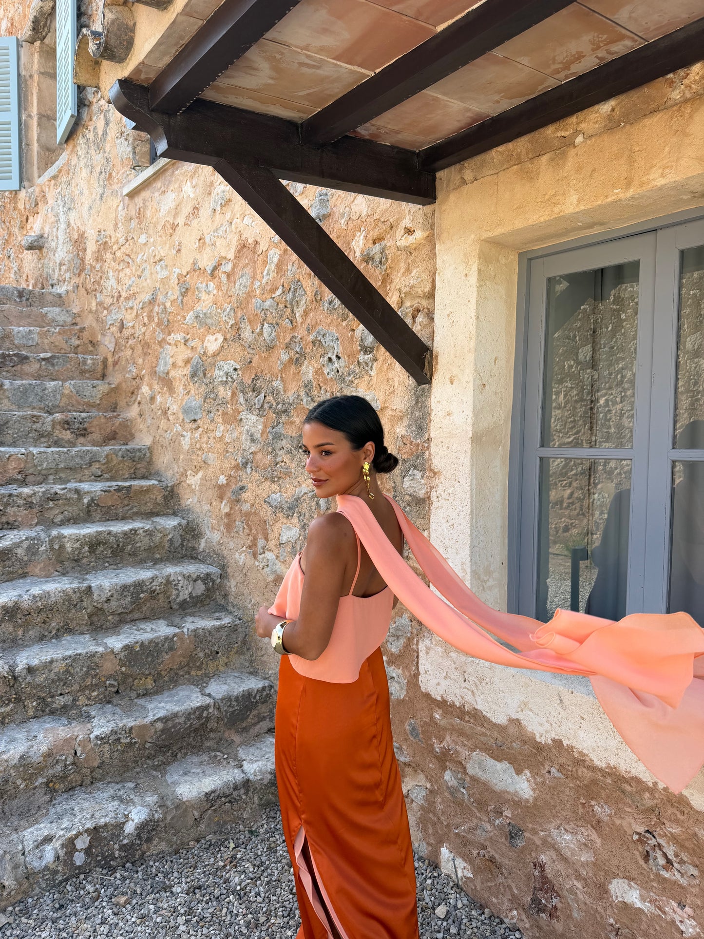 Joanna Dress In Orange