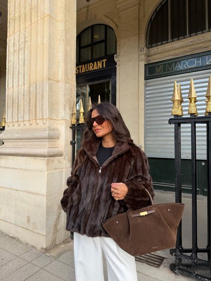 Royal Brown Fur Jacket