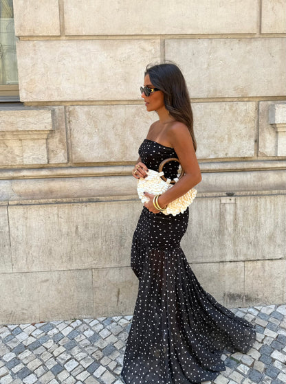 Polka Dot Dress in Black
