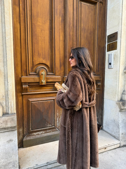 Sophie Long Fur With Belt