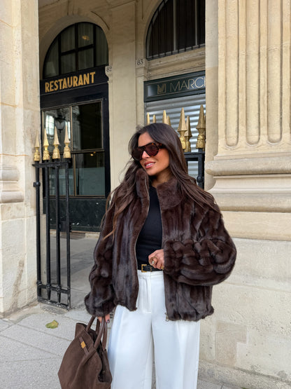 Royal Brown Fur Jacket