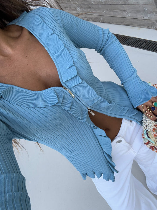 Ellie Cardigan in Blue