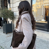 Wool Vienna Blazer in Taupe