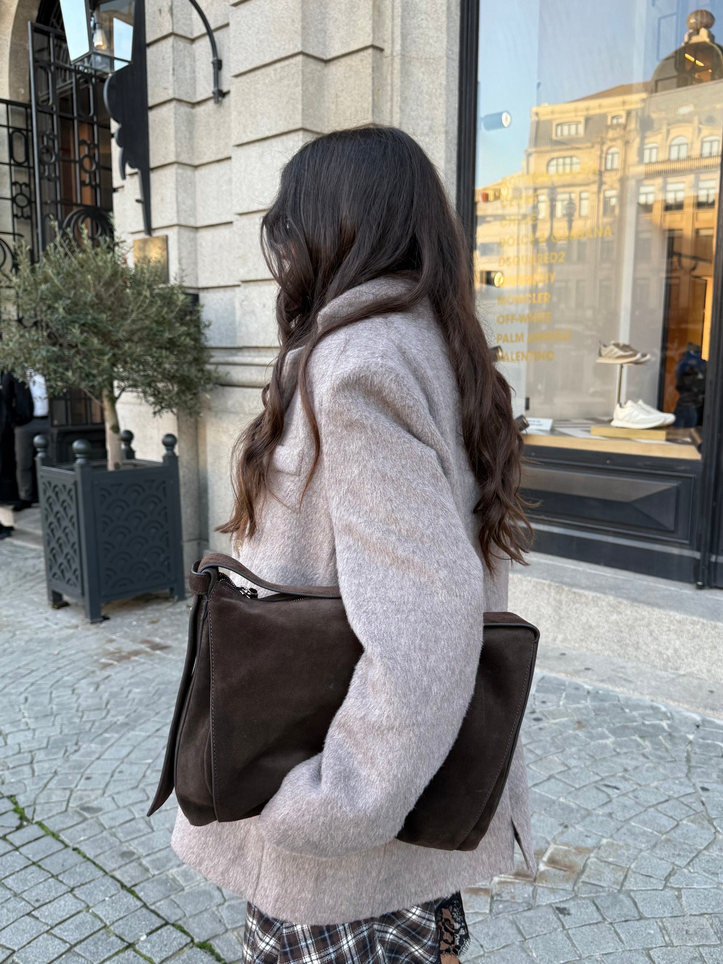 Wool Vienna Blazer in Taupe