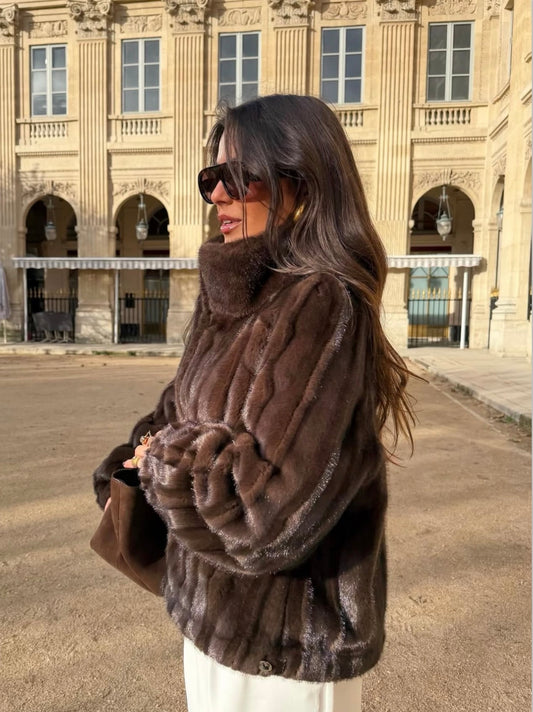 Royal Brown Fur Jacket