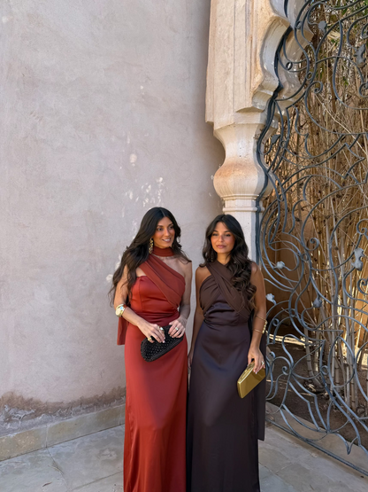 Triana Dress in Terracotta