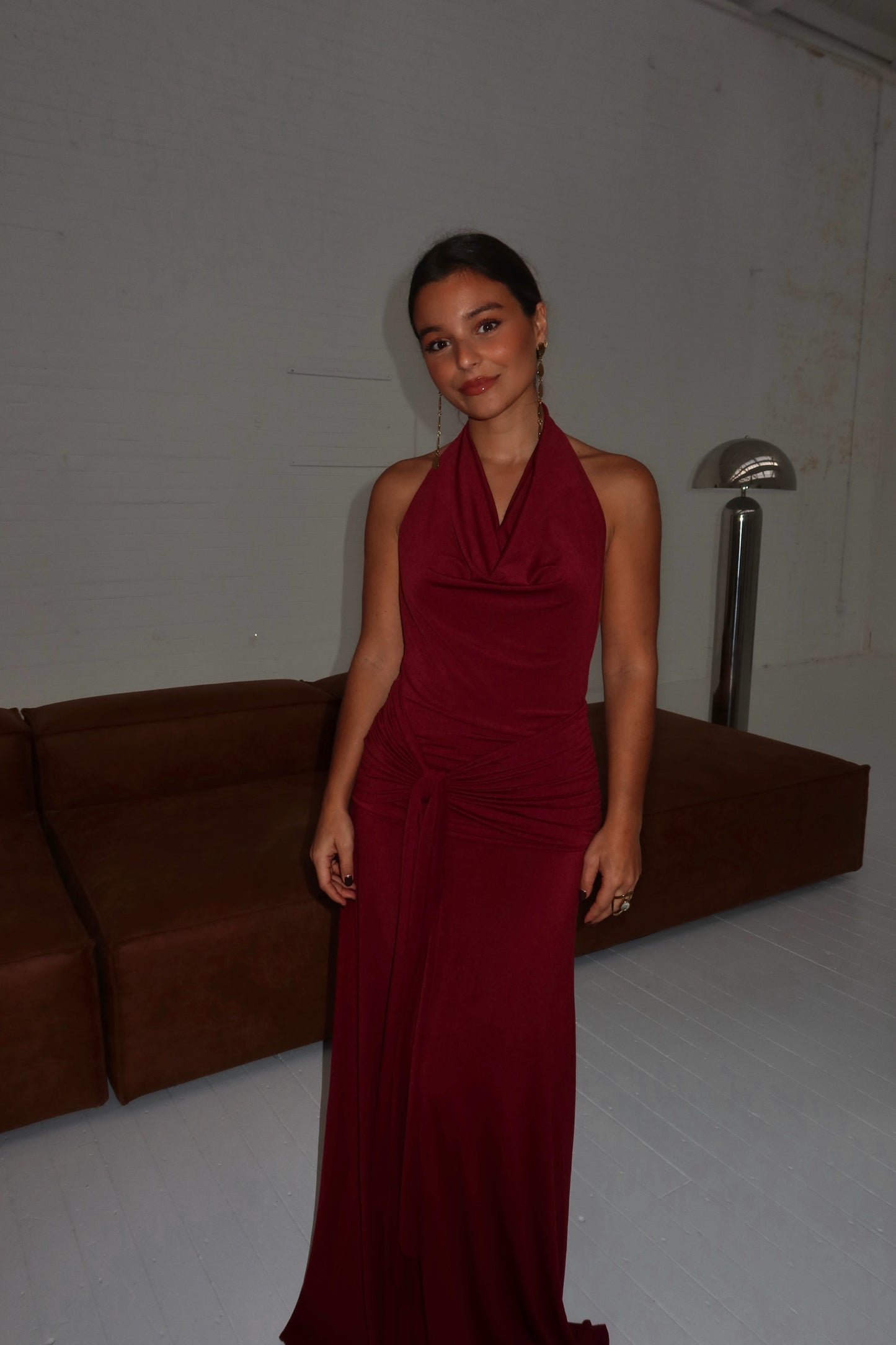 Hailey Dress in Burgundy