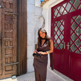 Rosalie Brown Dress
