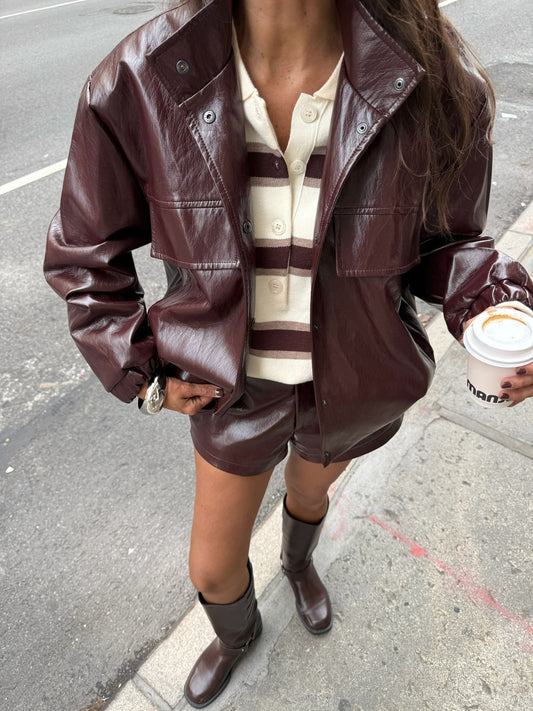 Seattle Jacket in Burgundy