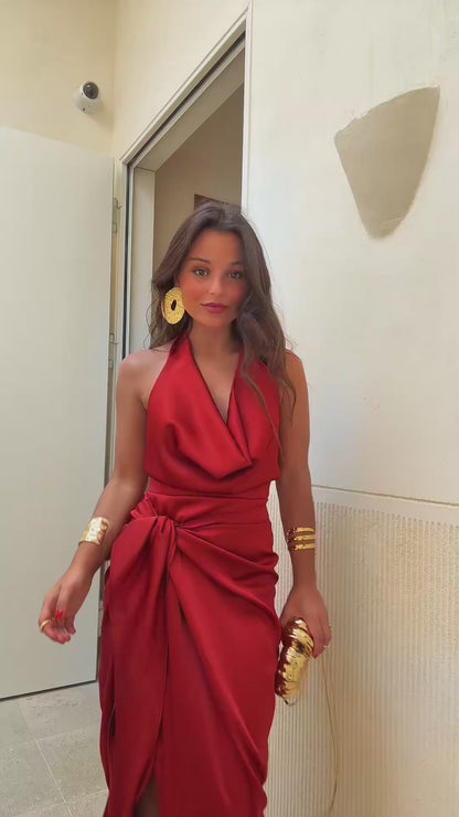 Madrid Dress in Terracota