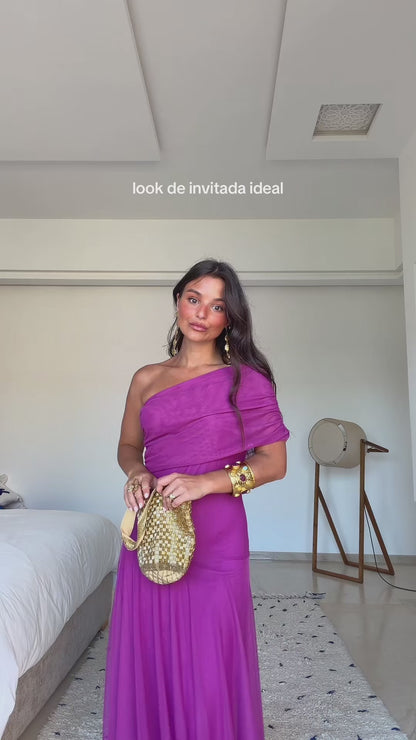 Toledo Dress in Fuxia